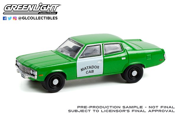 1/64 GREENLIGHT 1973 AMC MATADOR CAB "FARE-MASTER"