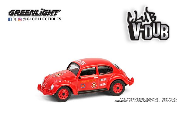 1/64 GREENLIGHT VW FUSCA BOMBEIRO BRASIL VEE-DUB SERIES 20