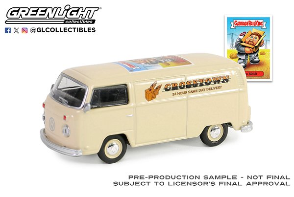 1/64 GREENLIGHT 1979 VOLKSWAGEN KOMBI PANEL VAN TYPE 2 GARBAGE PAIL KIDS SERIES 6