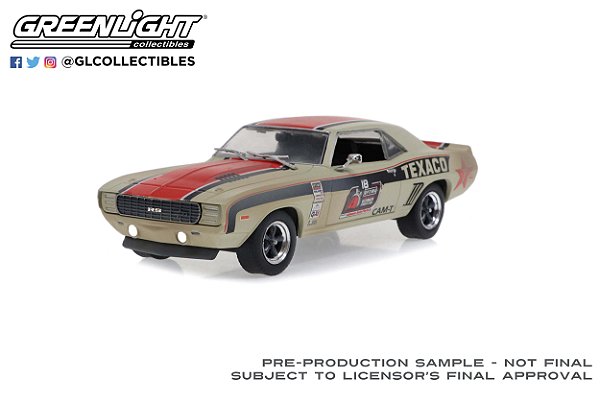 1/43 GREENLIGHT 1969 CHEVROLET CAMARO RS TEXACO