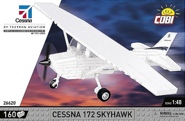 AVIÃO CESSNA 172 SKYHAWK  BLOCOS PARA MONTAR COM 160 PCS