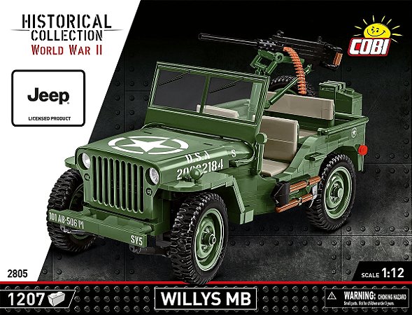 JEEP WILLYS EXECUTIVA BLOCOS PARA MONTAR COM 1207 PCS