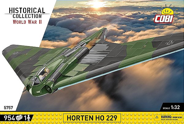 AVIÃO MILITAR ALEMÃO HORTEN HO229  BLOCOS PARA MONTAR COM 953 PCS