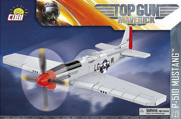 AVIÃO MILITAR AMERICANO P-51D MUSTANG EDIÇÃO TOP GUN BLOCOS PARA MONTAR COM 150 PCS
