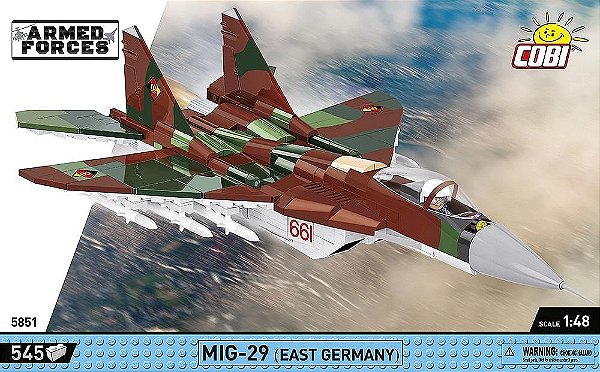 AVIÃO MILITAR ALEMÃO MIG-29 FULCRUM BLOCOS PARA MONTAR COM 545 PCS