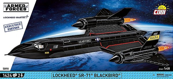 AVIÃO MILITAR AMERICANO SR-71 BLACKBIRD EDIÇÃO DE EXECUTIVO BLOCOS PARA MONTAR COM 1424 PCS