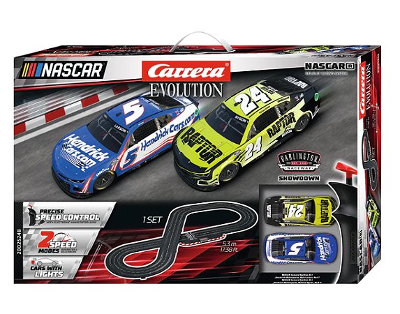 PISTA ELETRICA CARRERA NASCAR DARLINGTON SHOWDOWN 5,3 METROS 1/32