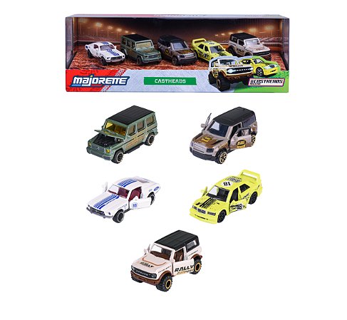 1/64 MAJORETTE GIFTPACK 5 CARROS CASTHEADS