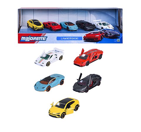 1/64 MAJORETTE GIFTPACK 5 CARROS LAMBORGHINI