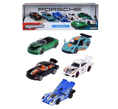 1/64 MAJORETTE GIFTPACK 5 CARROS PORSCHE