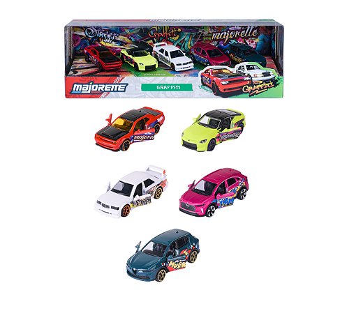 1/64 MAJORETTE GIFTPACK 5 CARROS GRAFFITI