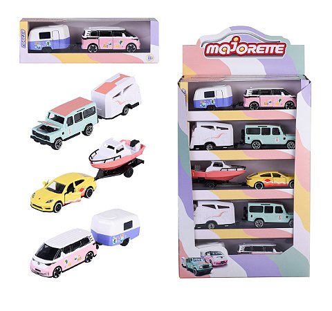 1/64 MAJORETTE TRAILER PINK DRIVEZ