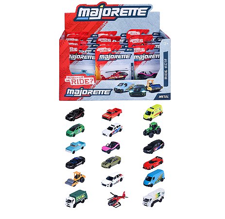 1/64 MAJORETTE SORTIMENTO STREET CARS DISPLAY COM 36 PEÇAS