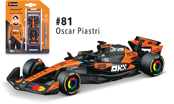 1/64 F-1 2025 MCLAREN MCL39 #81 PIASTRI