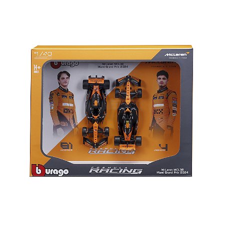 1/43 F-1 2024 MCLAREN MCL38 PACK OM 2 PILOTOS / #4 NORRIS E #81 PIASTRI
