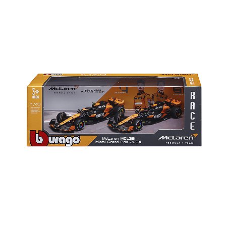 1/43 F-1 2024 MCLAREN MCL38 PACK OM 2 PILOTOS / #4 NORRIS E #81 PIASTRI