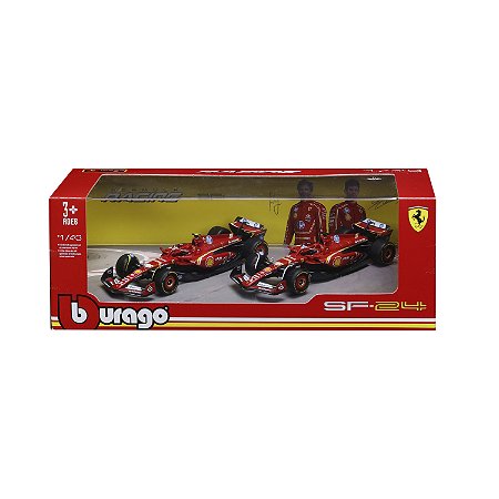 1/43 F-1 2023 FERRARI SF-23 PACK COM 2 PILOTOS /#16 LECLERC E #55 SAINZ