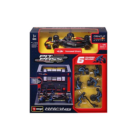 1/43 DIORAMA PIT STOP COM ACESSORIOS F-1 2024 RED BULL RACING RB20 #1 VERSTAPPEN