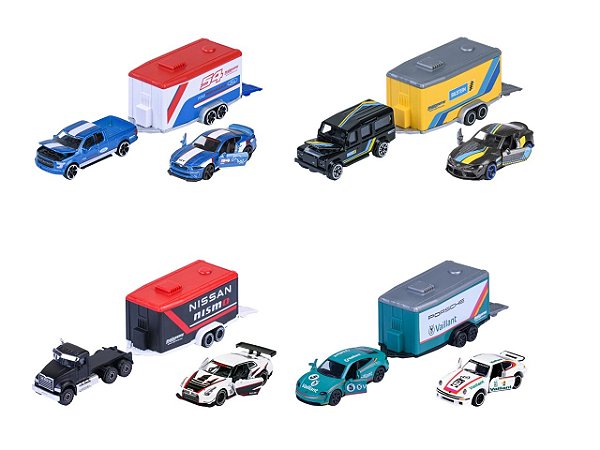 1/64 MAJORETTE SORTIMENTO RACING DELUXE TRAILER