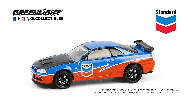 1/64 GREENLIGHT 2000 NISSAN SKYLINE GT-R R34 CHEVRON SPECIAL EDITION SERIES 1