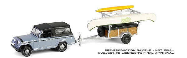 1/64 GREENLIGHT 1968 JEEP JEEPSTER HITCH & TOW SERIES 32