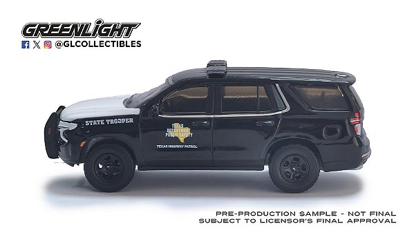 1/64 GREENLIGHT 2024 CHEVROLET TAHOE TEXAS HIGHWAY PATROL HOBBY EXCLUSIVE