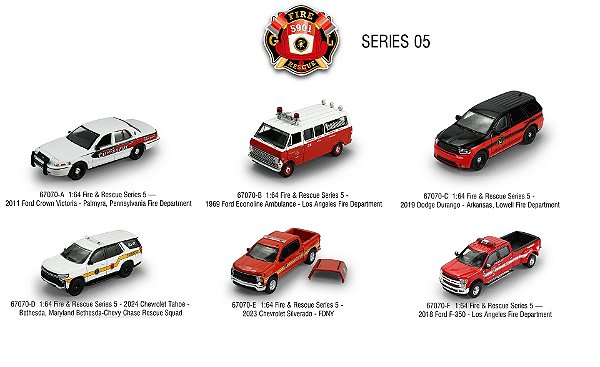 1/64 GREENLIGHT SORTIMENTOFIRE & RESCUE SERIES 5