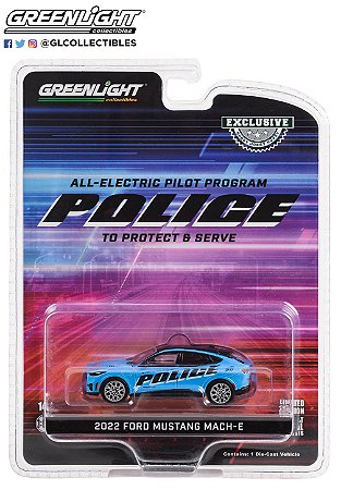 1/64 GREENLIGHT FORD MUSTANG MACH-E POLICE GT PERFORMANCE HOBBY EXCLUSIVE