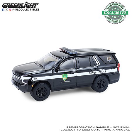 1/64 GREENLIGHT 2024 TAHOE DOVER POLICE 100th ANNIVERSARY EDITION HOBBY EXCLUSIVE