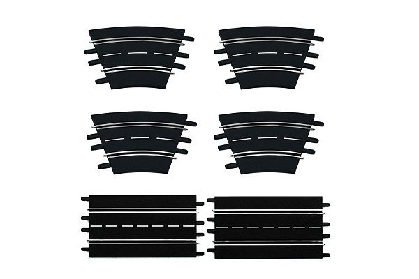 SET Nº2 DE PISTAS PARA EXTENSÃO PISTA ELETRICA CARRERA 1/32