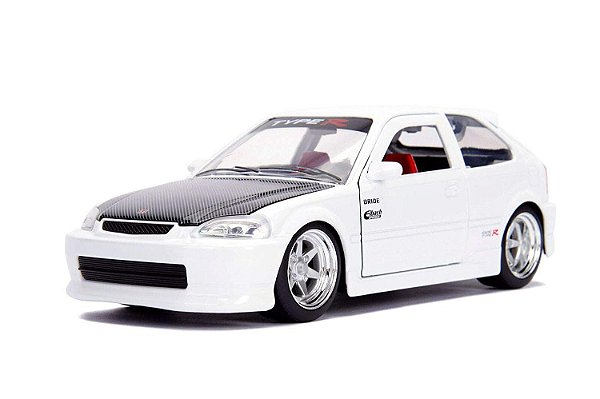 1997 HONDA CIVIC EK TYPE R JDM BRANCO 1/24