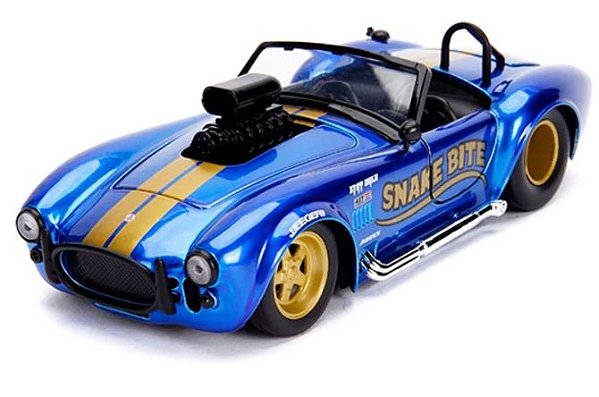 Miniatura Carro Colecionável Ford Shelby Cobra 427 1965 Azul