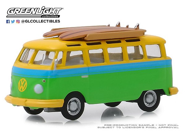 1:64 1964 VW KOMBI BUS COM PRANCHA VEE-BU