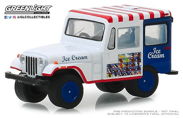 1:64 1975 JEEP DJ-5 ICE CREAM TRUCK