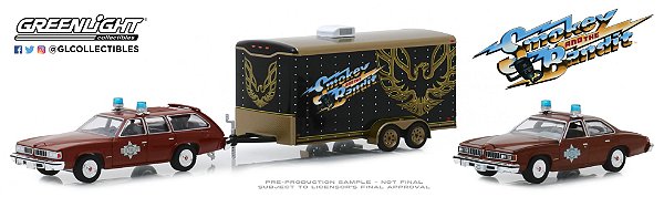 1:64 HOLLYWOOD HITCH & TOW SERIE 7 SMOKEY THE BANDIT 1977 PONTIAC LEMANS SAFARI + PONTIAC LEMANS SHERIFF