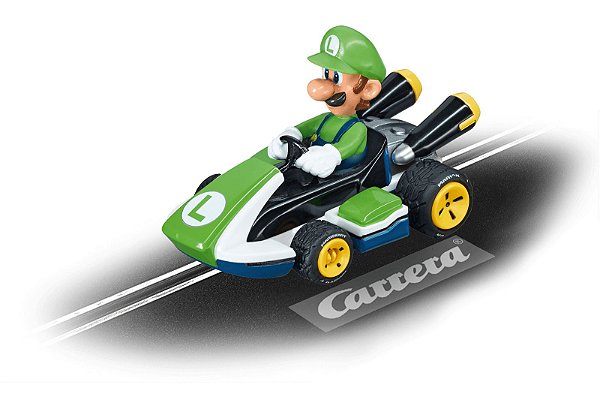 CARRO PARA PISTA ELETRICA NINTENDO MARIO KART (LUIGI) 1/43