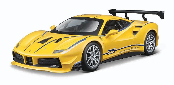 FERRARI 488 CHALLENGE RACING AMARELA 1/24