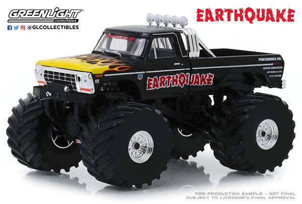 1:43 KINGS OF CRUNCH 2 EARTHQUAKE 1975 FORD F-250 MONSTER TRUCK