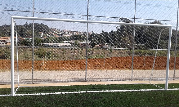 Trave de Futebol Society c/ Requadro (Par)