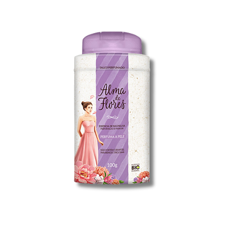 Talco Perfumado Alma de Flores Baunilha 100g