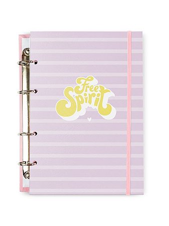 Caderno Argolado Colegial Spirit Lilac 100 folhas