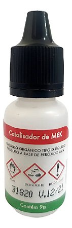 Catalisador para Massa Plástica Mek - 6 Unidades