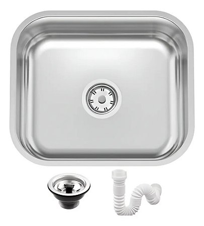 Cuba Inox Tramontina Basic 40 BL Polido 40x34x14cm