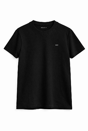 T-SHIRT PIQUET PRETA