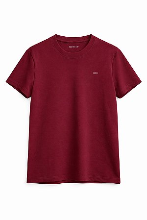 T-SHIRT PIQUET BORDO