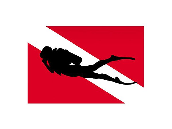 Adesivo Bandeira Mergulho ll