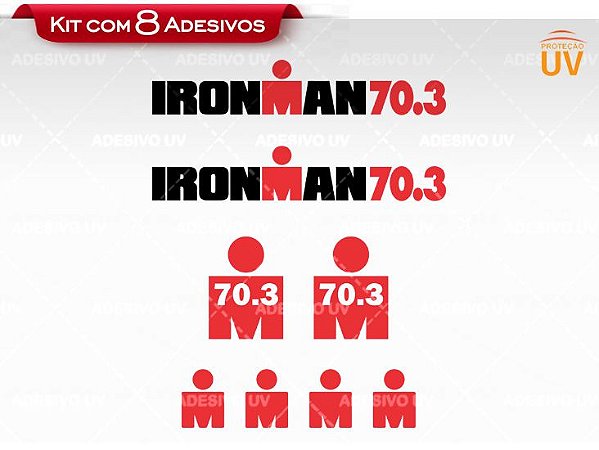 Adesivo Ironman 70.3 FULL - 8 adesivos
