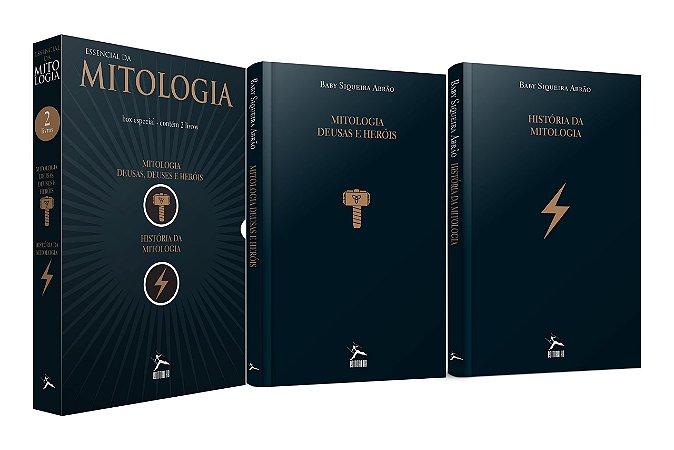 Box - O Essencial da Mitologia. História da Mitologia , Mitologia Deusas,Deuses e Heróis 2 volumes - Novo e Lacrado
