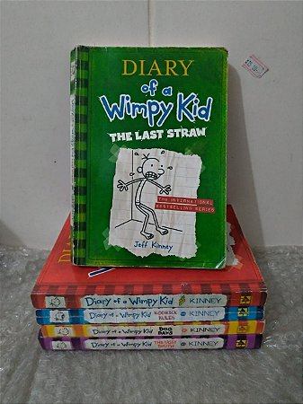 Coleção Diary of a Wimpy Kid - Jeff Kinney C/5 Volumes