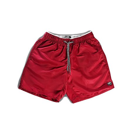 Short Liso Vermelho Raccon